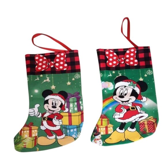 2 Pack Mouse Small  10 inch Christmas Stockings - Picture 2 of 4